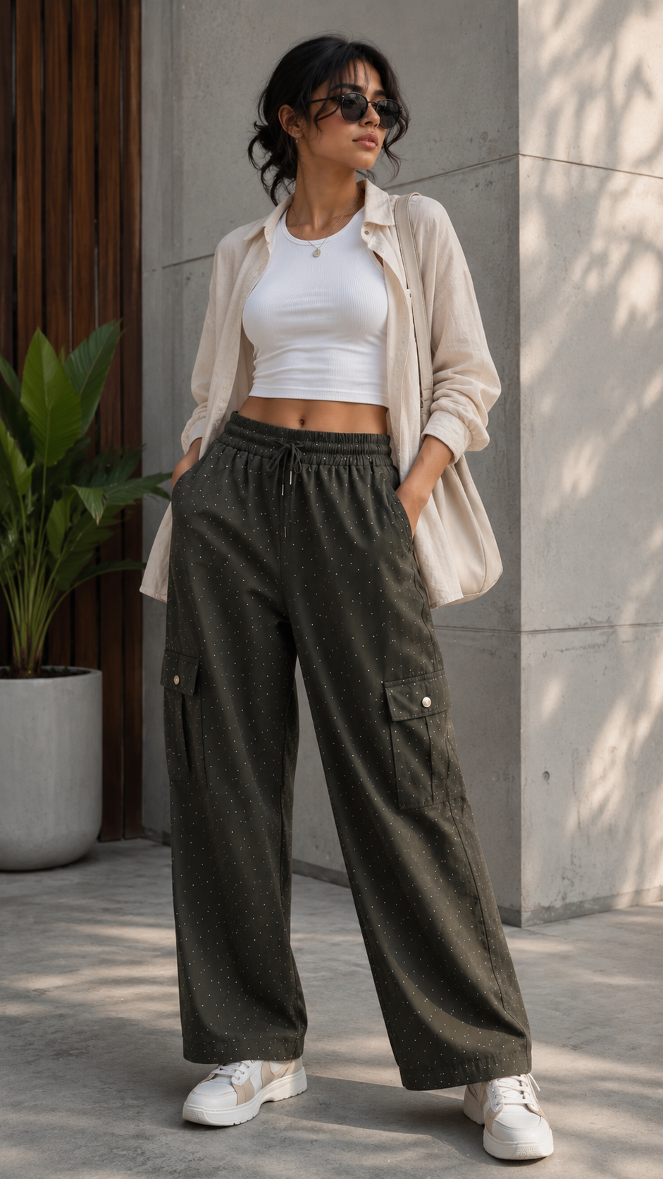 Midnight Dot Cargo Pant