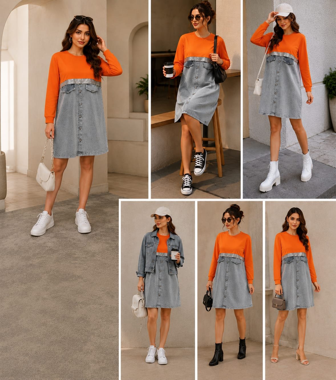 Sunset street Denim Dress