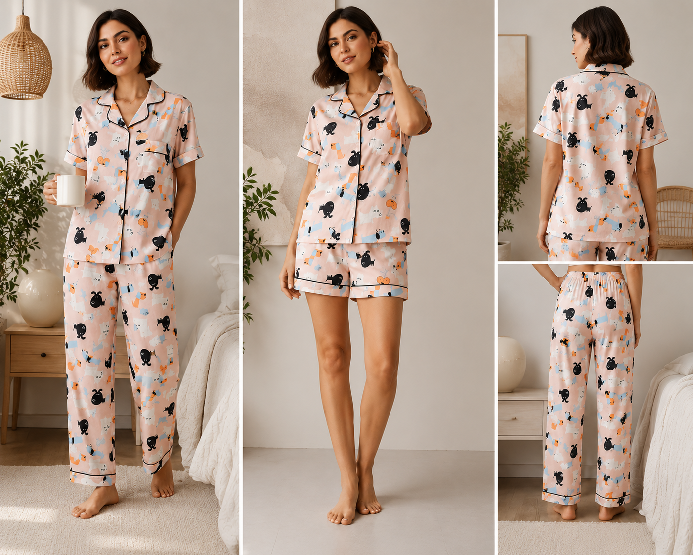 Cute puppy dreams night suit