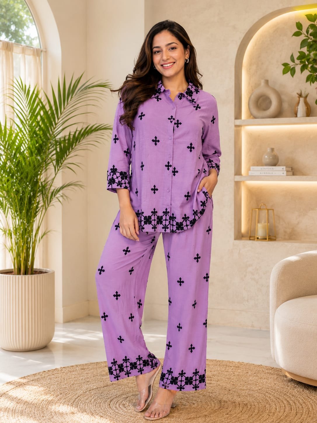 Lilac Noir Cord Set