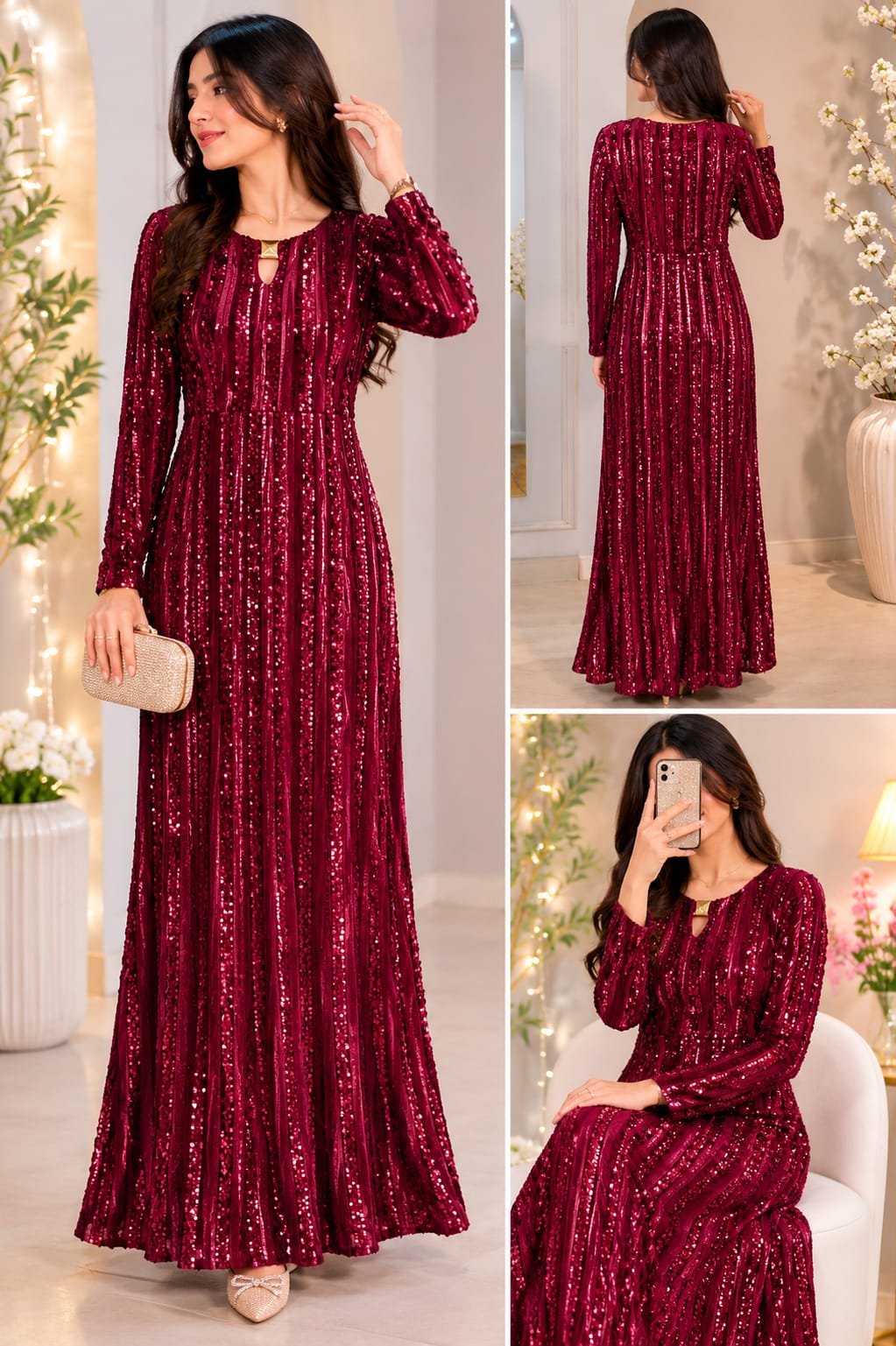 Ruby Glam Shine Dress