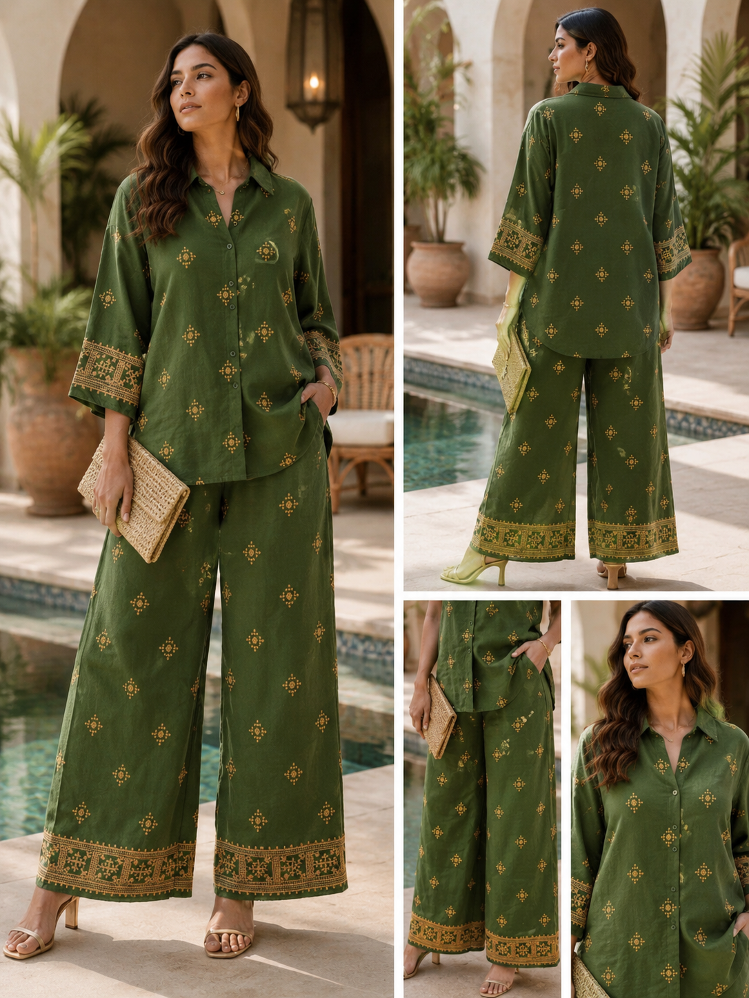 Midnight Royal Embroidery Cord Set