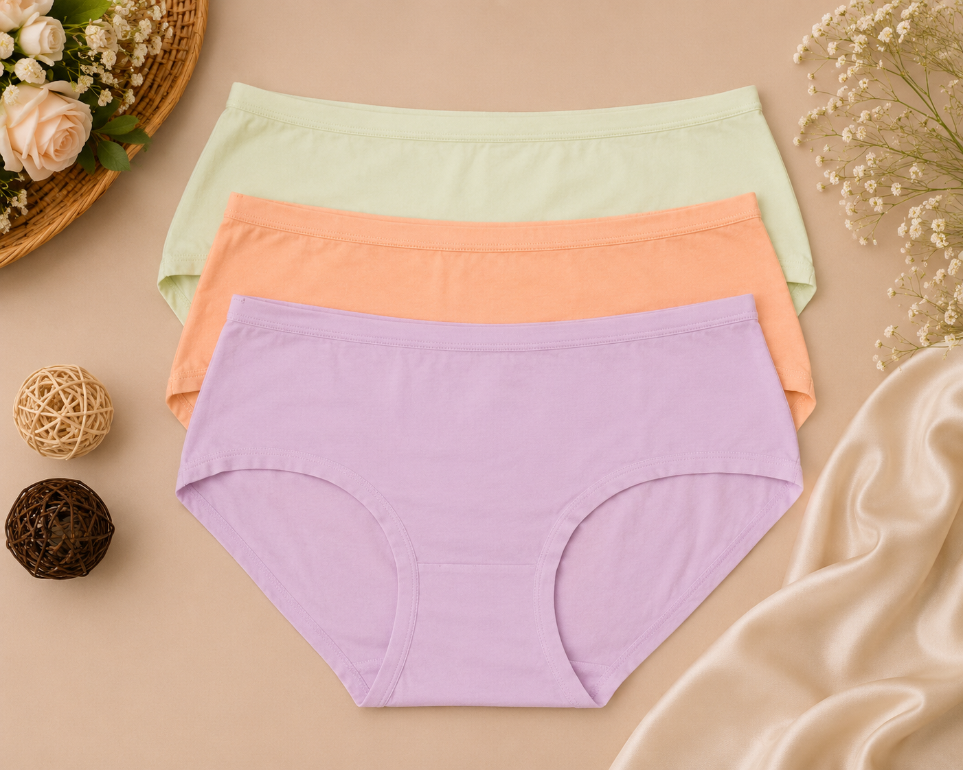 Mint Comfort Classic Trio Panty Set