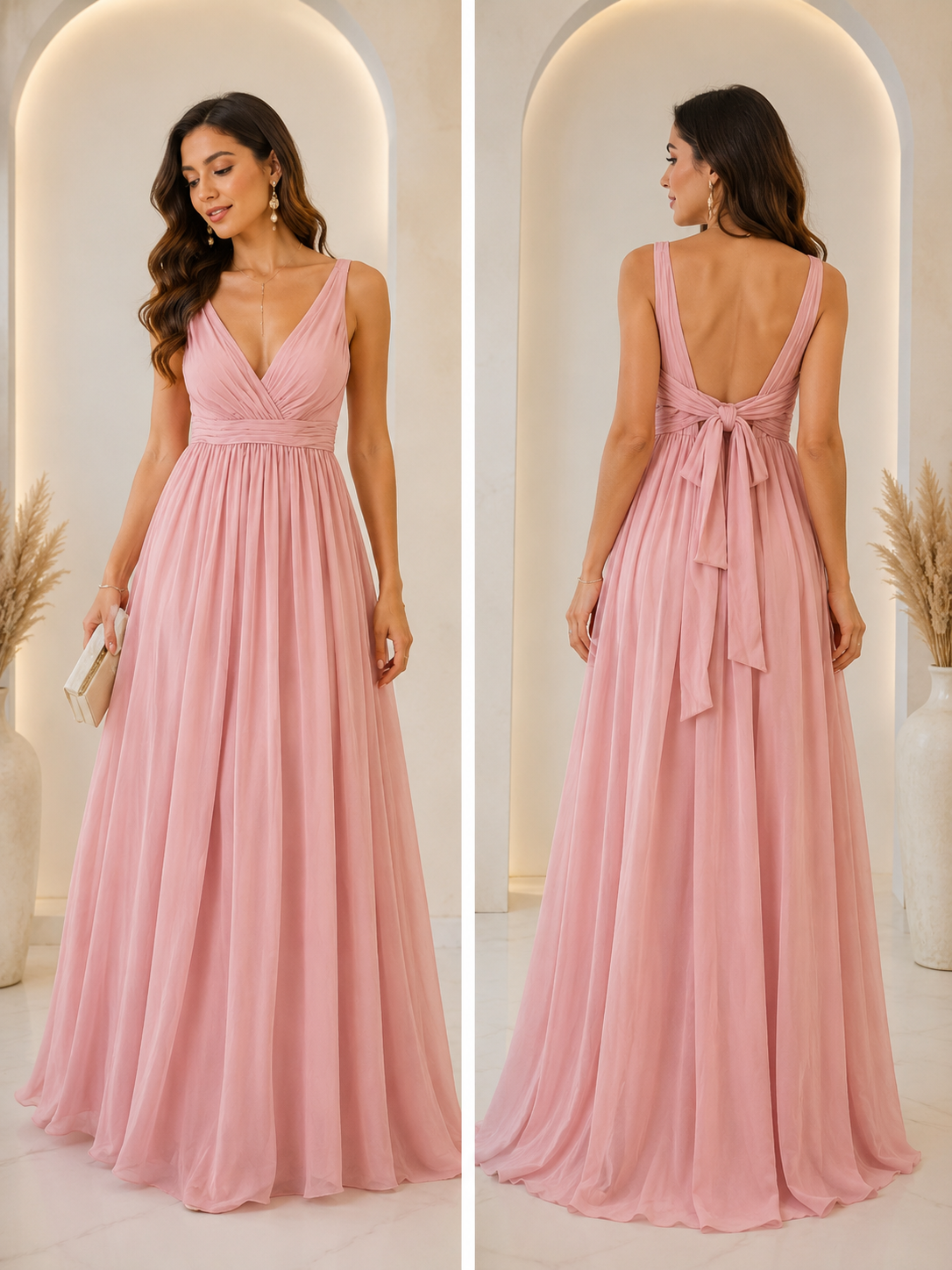 Petal Grace Flow Gown