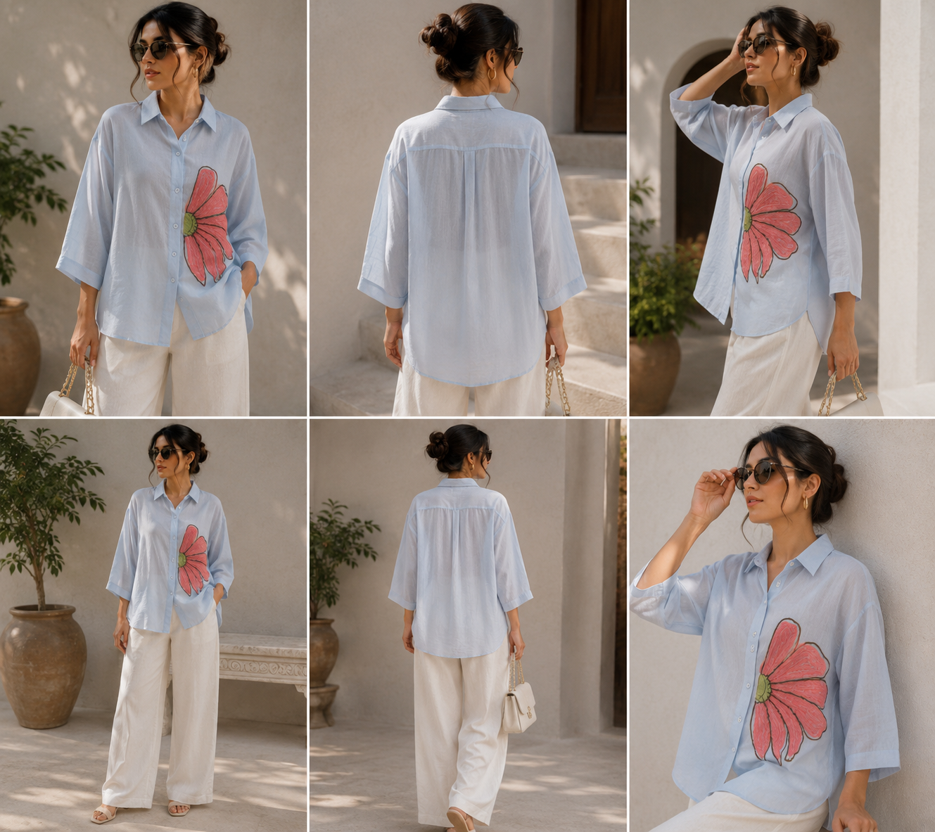 Floral statement shirt